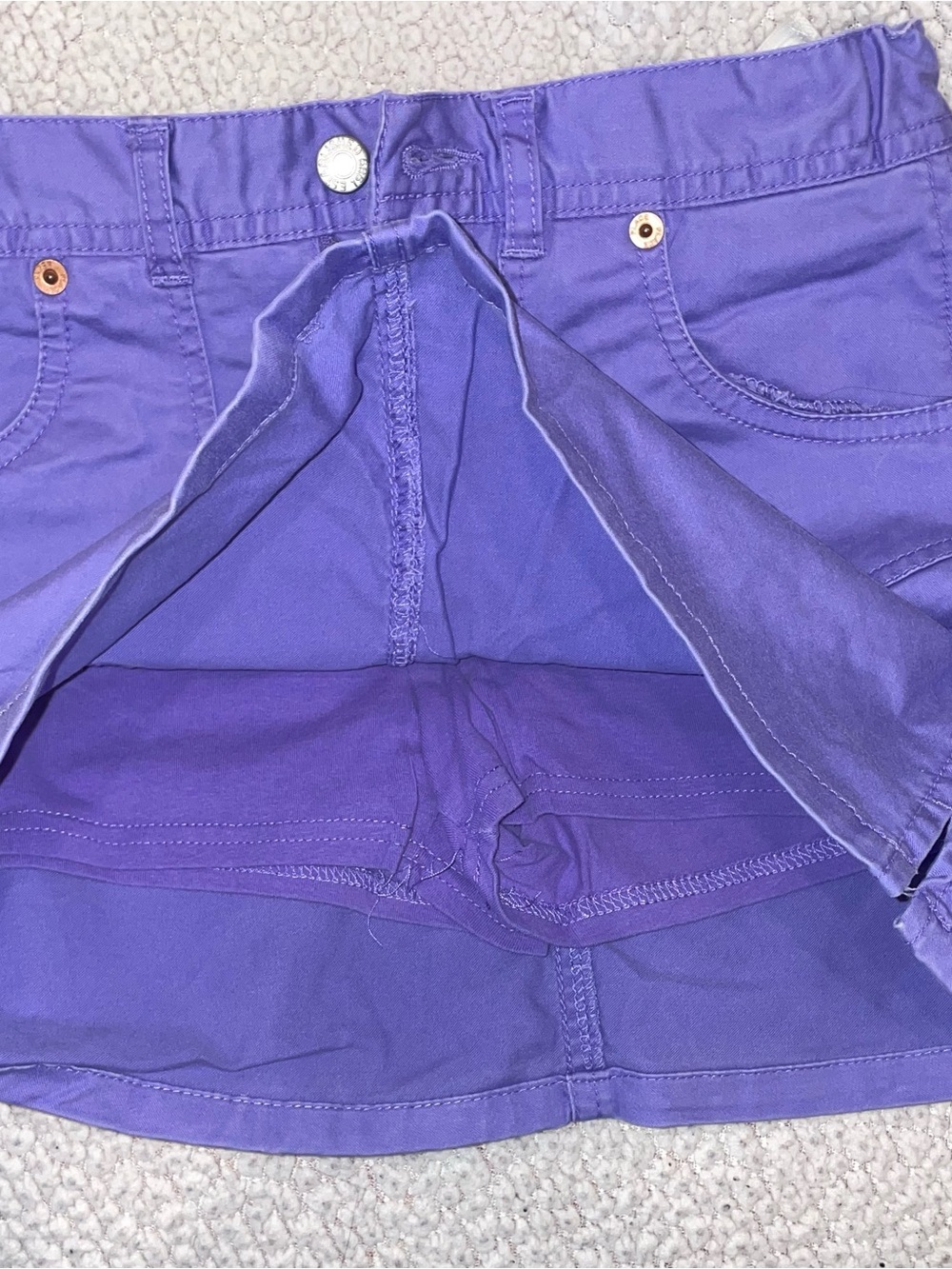 Lot of 4 Girls' Shorts & Skort Pink, Purple, Beige. Size 8 - Picture 11 of 15